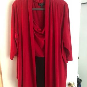 Red and Black One Piece dress